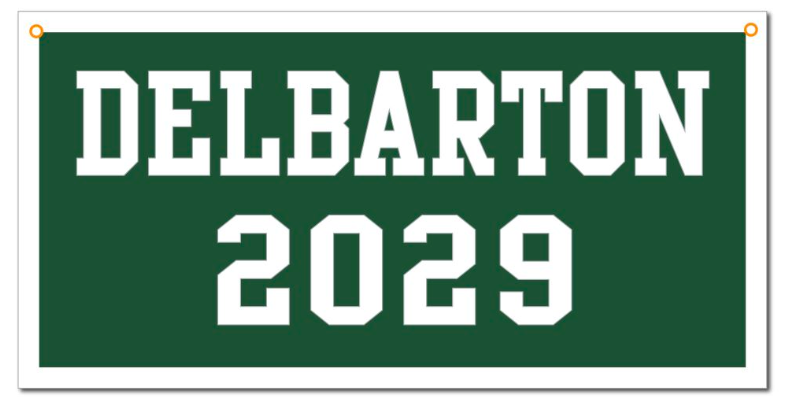 Banner - Class of - Green/White