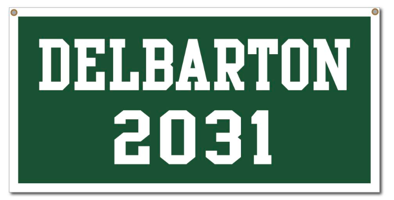 Banner - Class of - Green/White