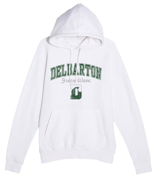 E-S Sports Vintage Raglan Hoodie - White