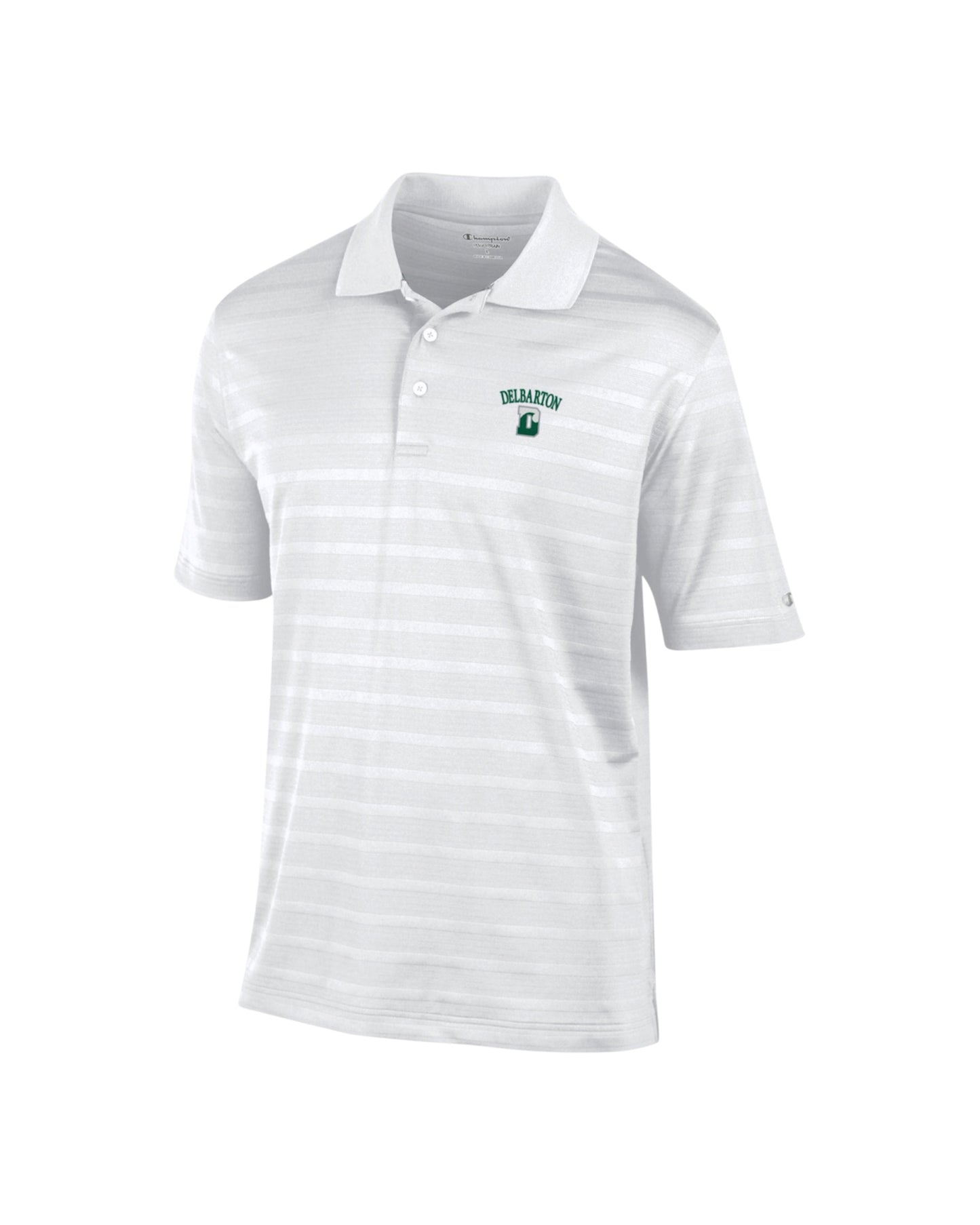 Champion Men's Textured Solid Polo - White