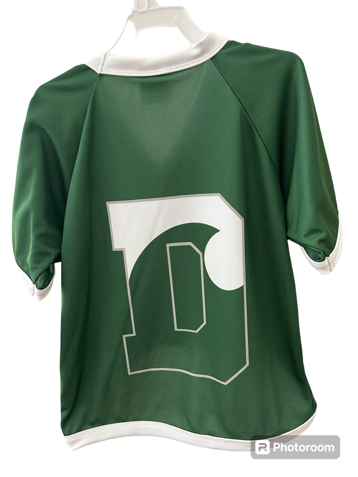 Dog Jersey - All Star Delbarton Athletic D Wave Jersey (over 80lb) - Dark Green/White