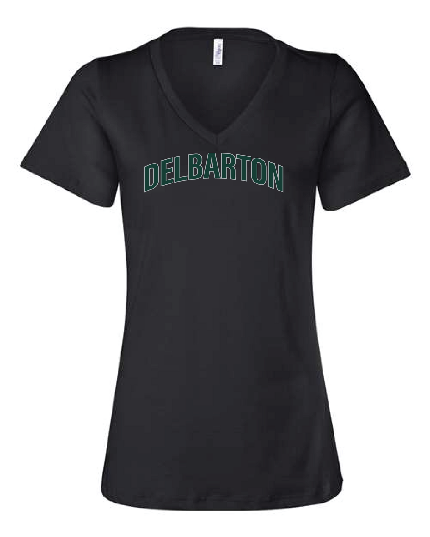 Bella + Canvas LADIES V Neck S/S Tee - Black