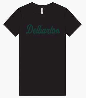 Bella + Canvas LADIES Slim Fit S/S Script Tee - Black