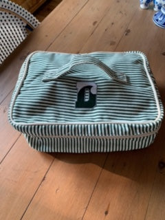 Bag - CB Station Stripes Train Case - Myrtle Green