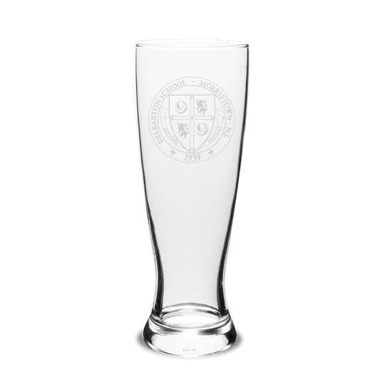 Glassware - Campus Crystal University Pilsner - Delbarton Seal