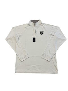 Johnnie-O Freeborne 1/4 Zip - White