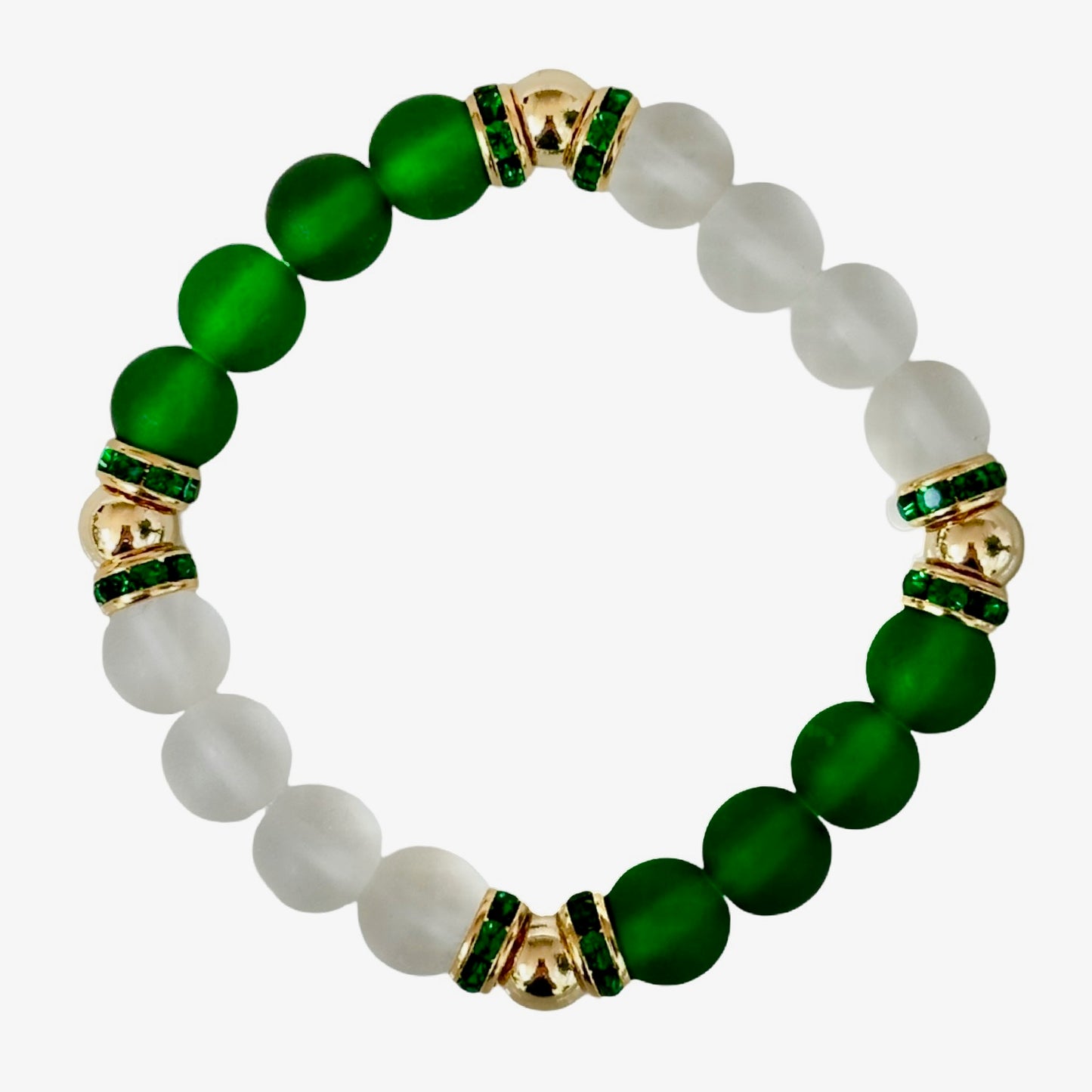 Bracelet - Brynn Hudson Matte Lucite Bangle - Green/Clear