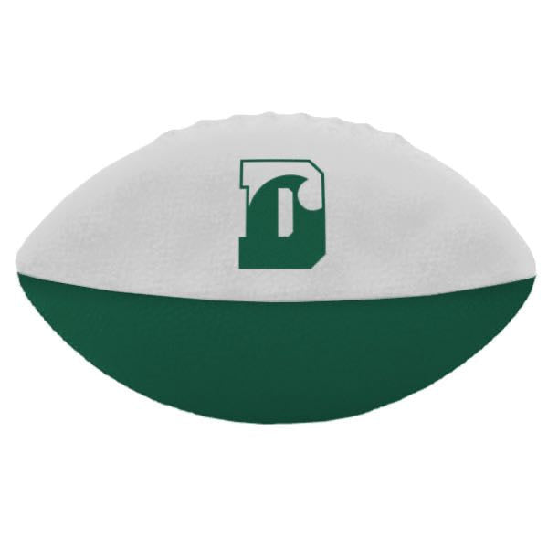 Football - Delbarton Large Foam Football - Forest/White