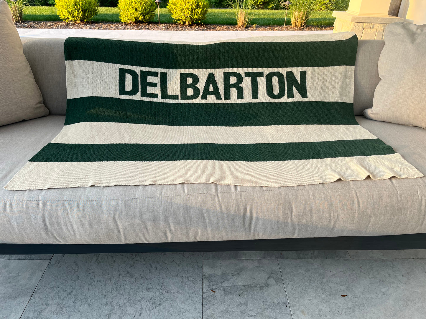 Blanket - Town Pride Throw - Multi Stripe Knit