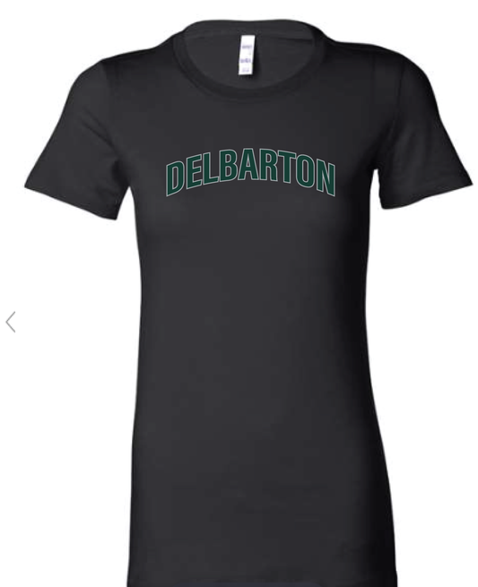 Bella + Canvas LADIES CREW Airlume Jersey S/S Tee - Black