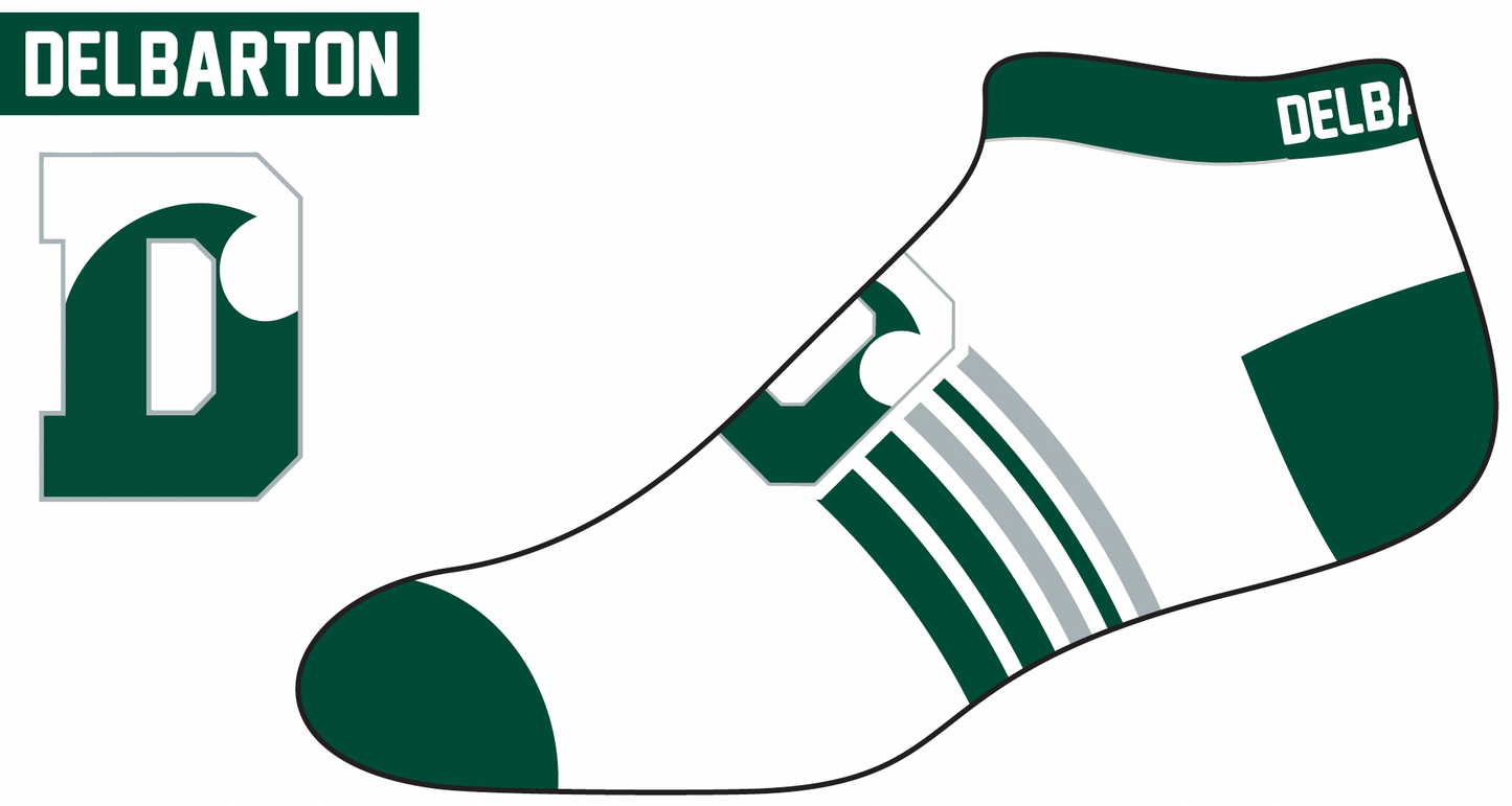 Socks - TCK Tab Low-Cut Sock - White/Green