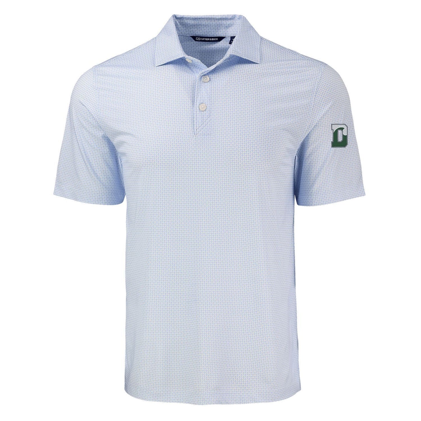 C&B Pike Eco Diamond Dot Polo- Atlas Blue