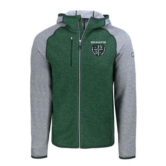 C&B Mainsail Full Zip Hooded Jacket - Hunter Heather