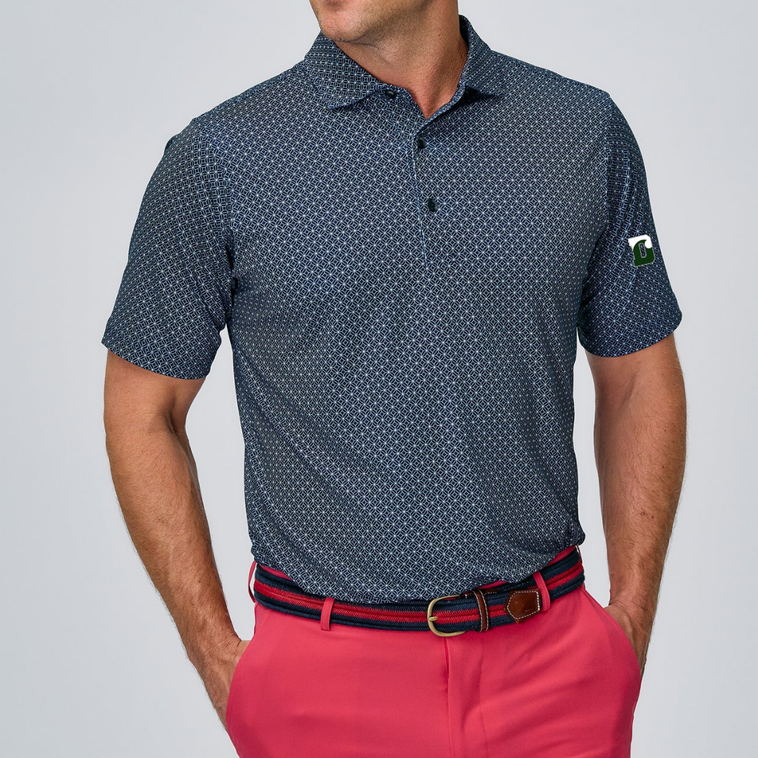 Fairway & Green Neptune Pool Print Polo - Marine