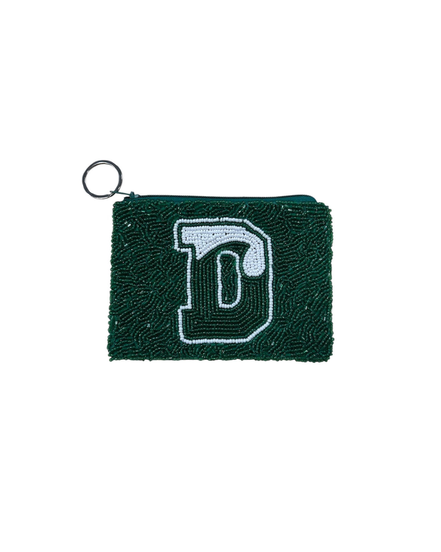 Bag - Delbarton Beaded Coin Purse - Green