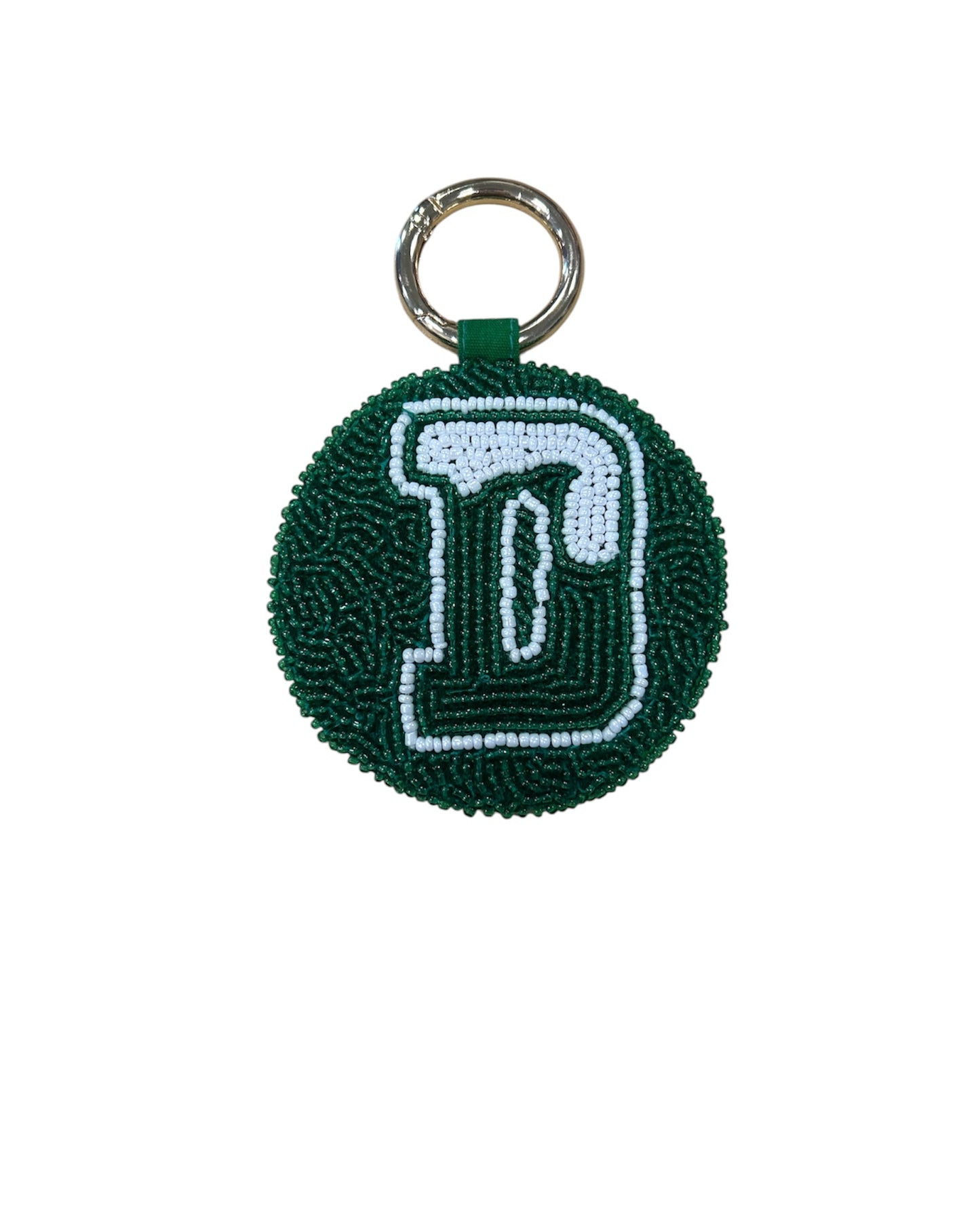 Keychain - Delbarton Beaded Keychain - Green