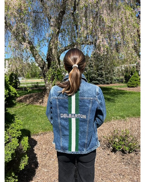 LADIES Delbarton Beaded Jacket - Denim - Custom Order