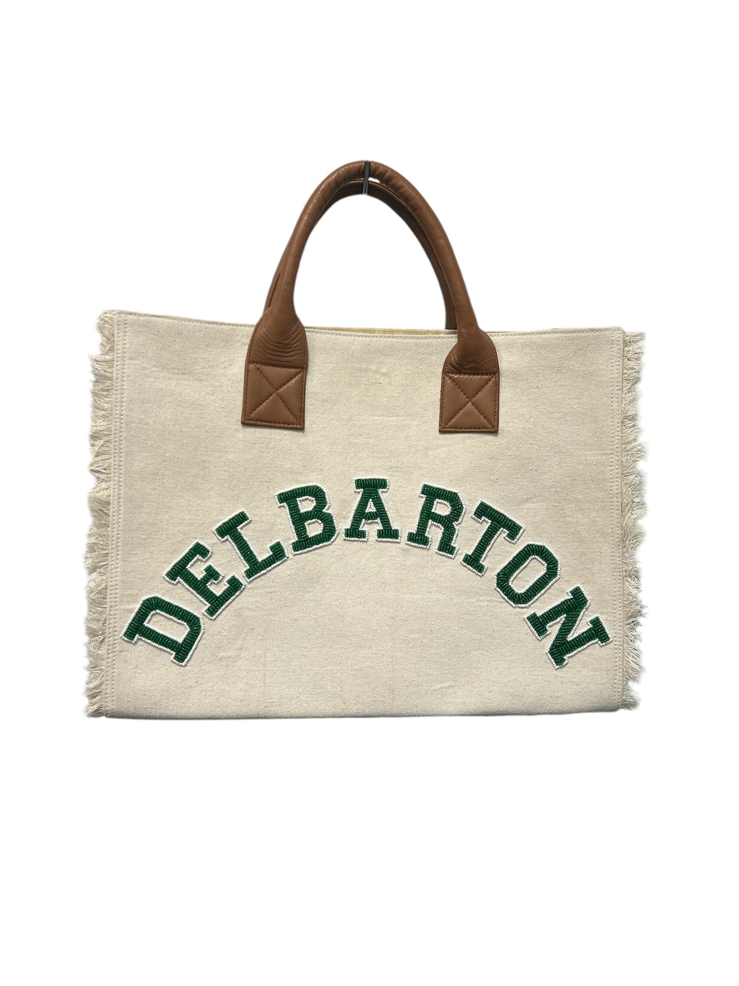 Bag - Beaded Arched Delbarton Tote - Beige