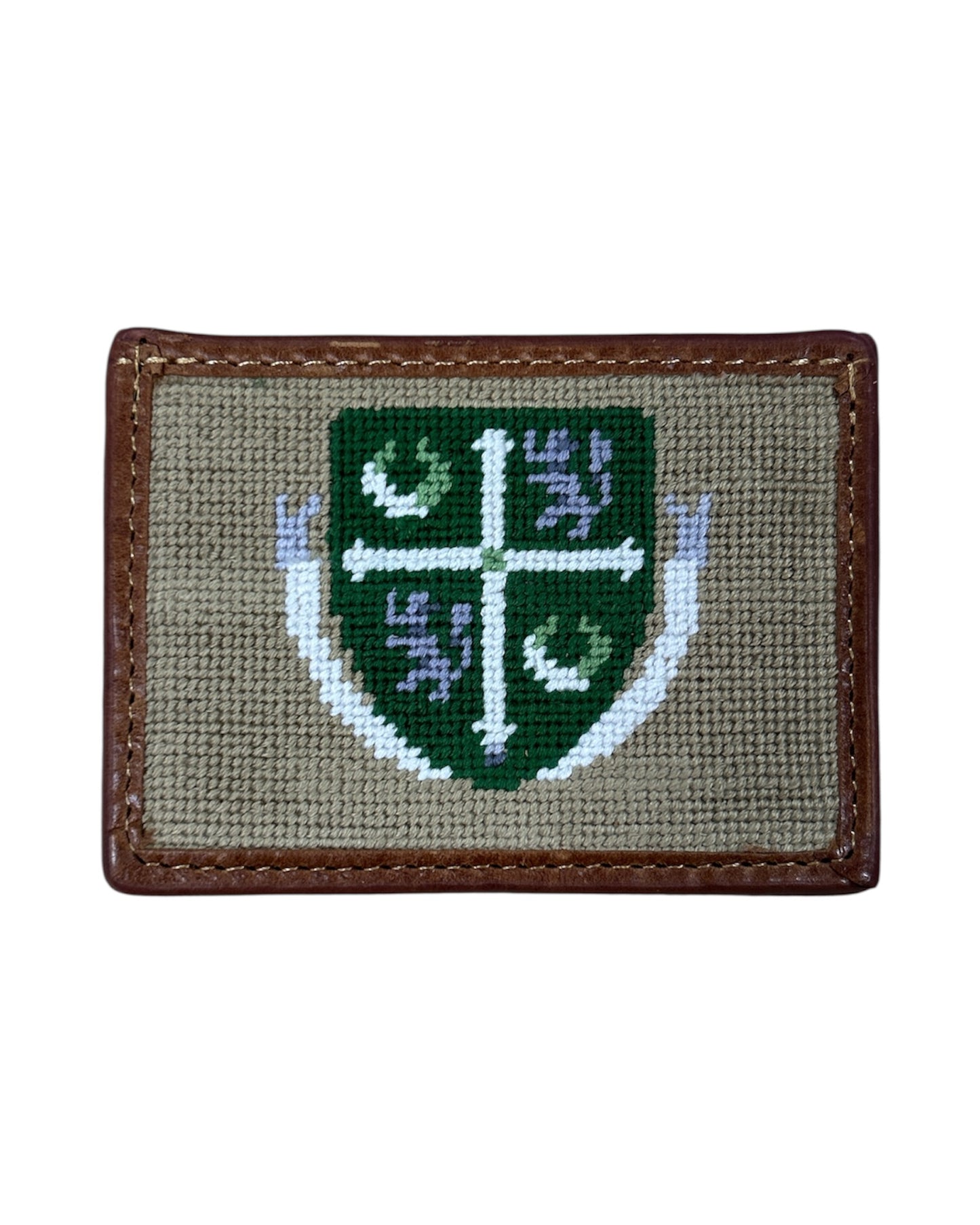 Wallet - Smathers and Branson Card Case Crest - Khaki