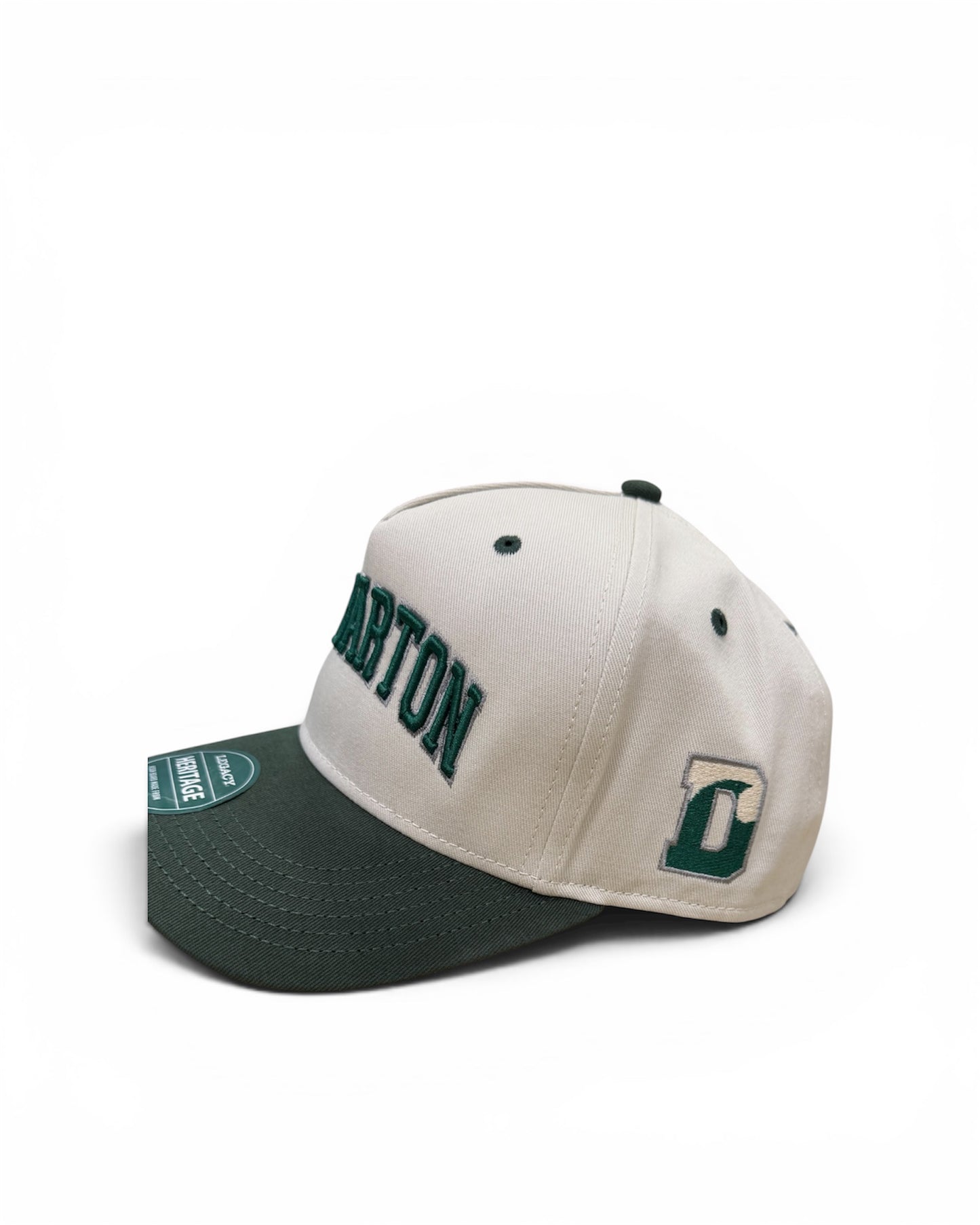 Hat -League HTA Heritage Twill 2-Tone Hat- Dk Green/Stone