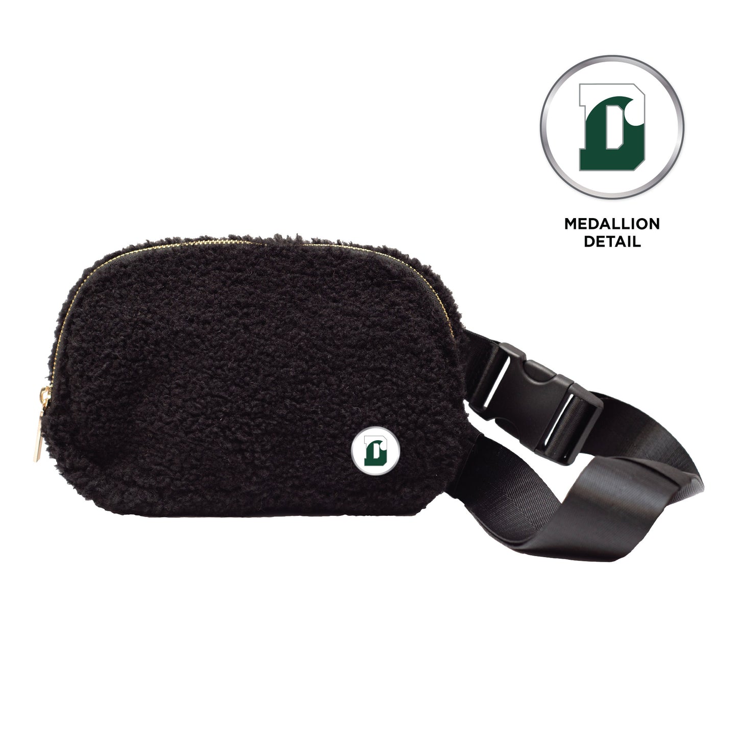 Belt Bag - Sherpa with DWave Medallion - Black