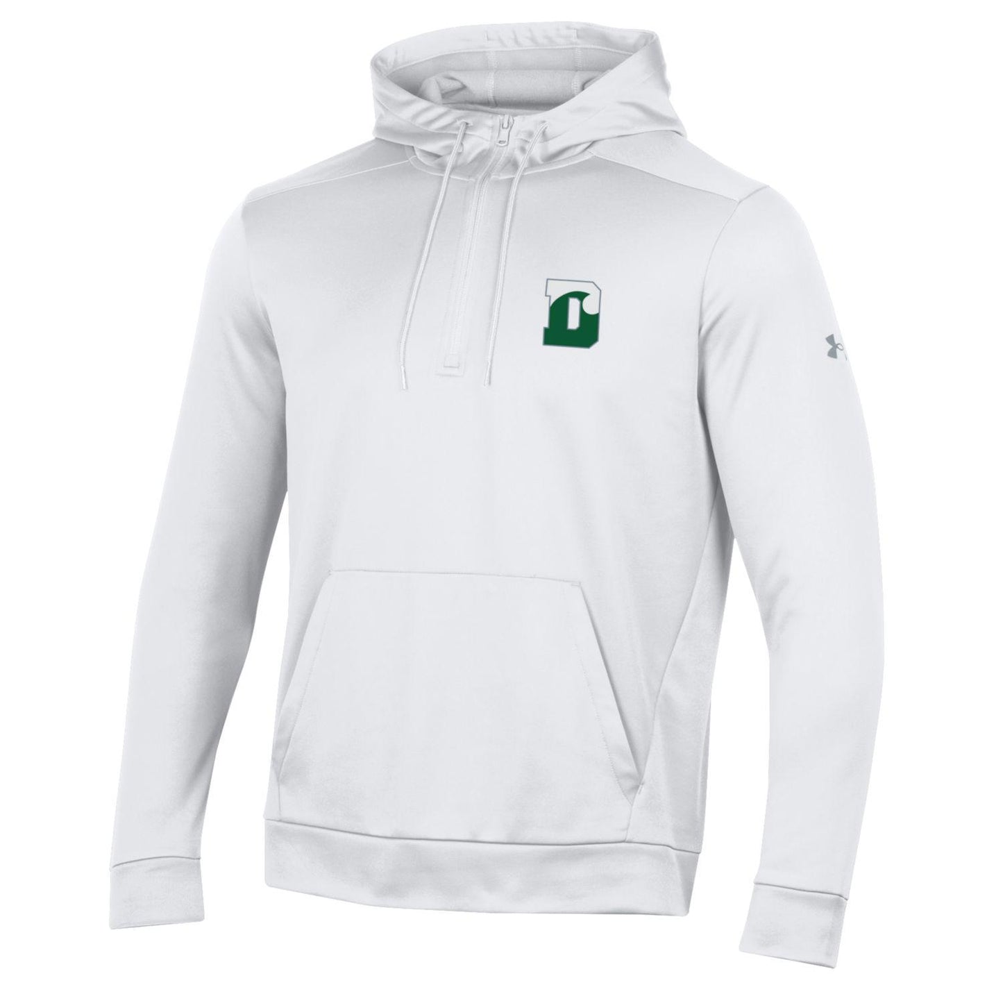 UA Armour Fleece Half Zip Hoodie - White