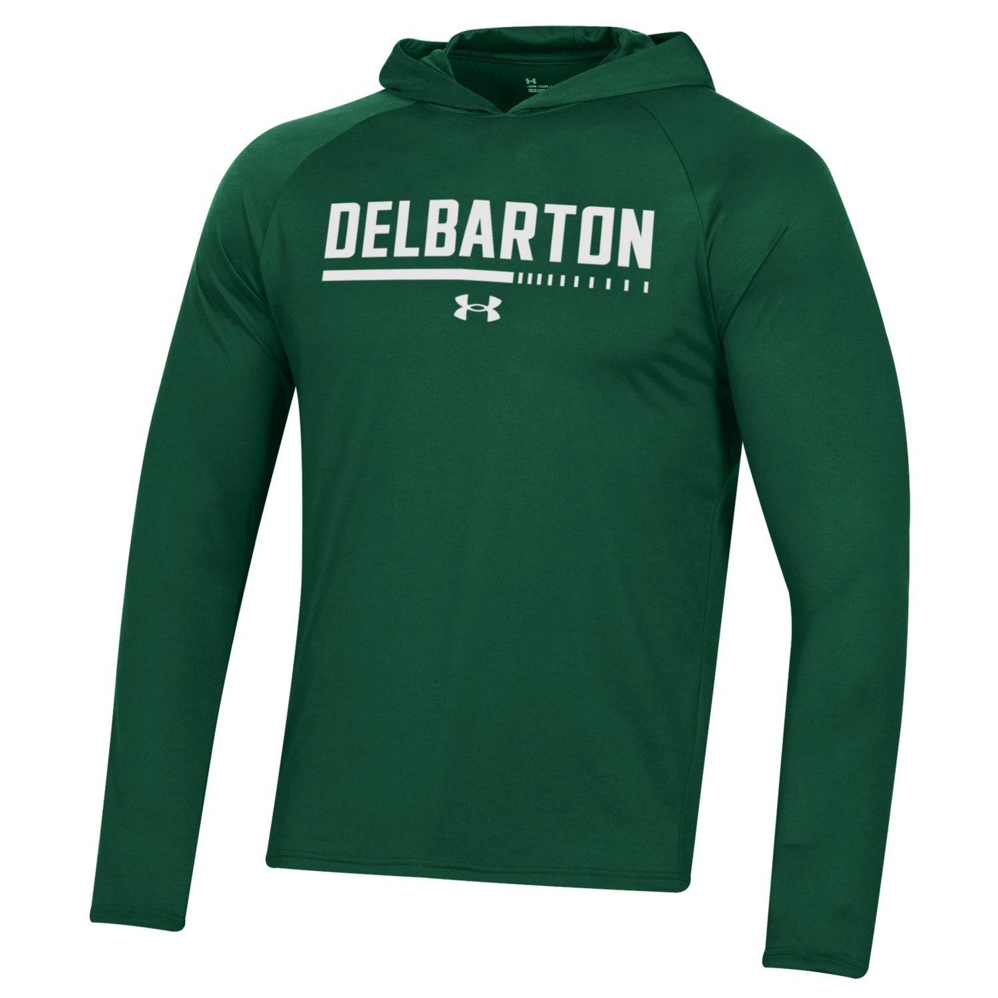 UA Tech Hooded L/S Tee- Forest Green