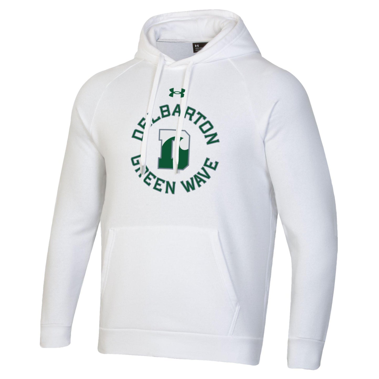 UA All Day Hoodie Delbarton DWave Green Wave - White