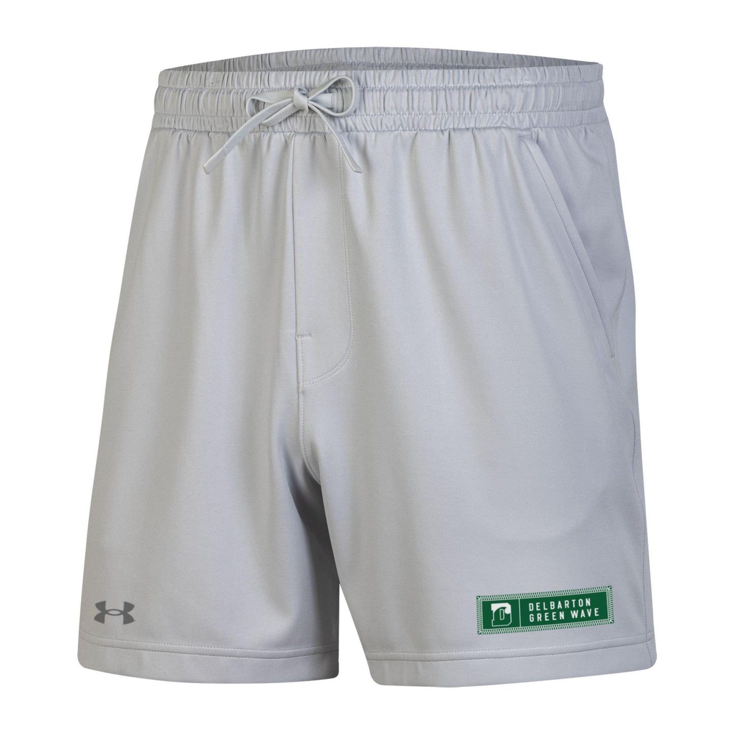 UA Motion Short 5.5" (Green Wave Label) - Halo Grey