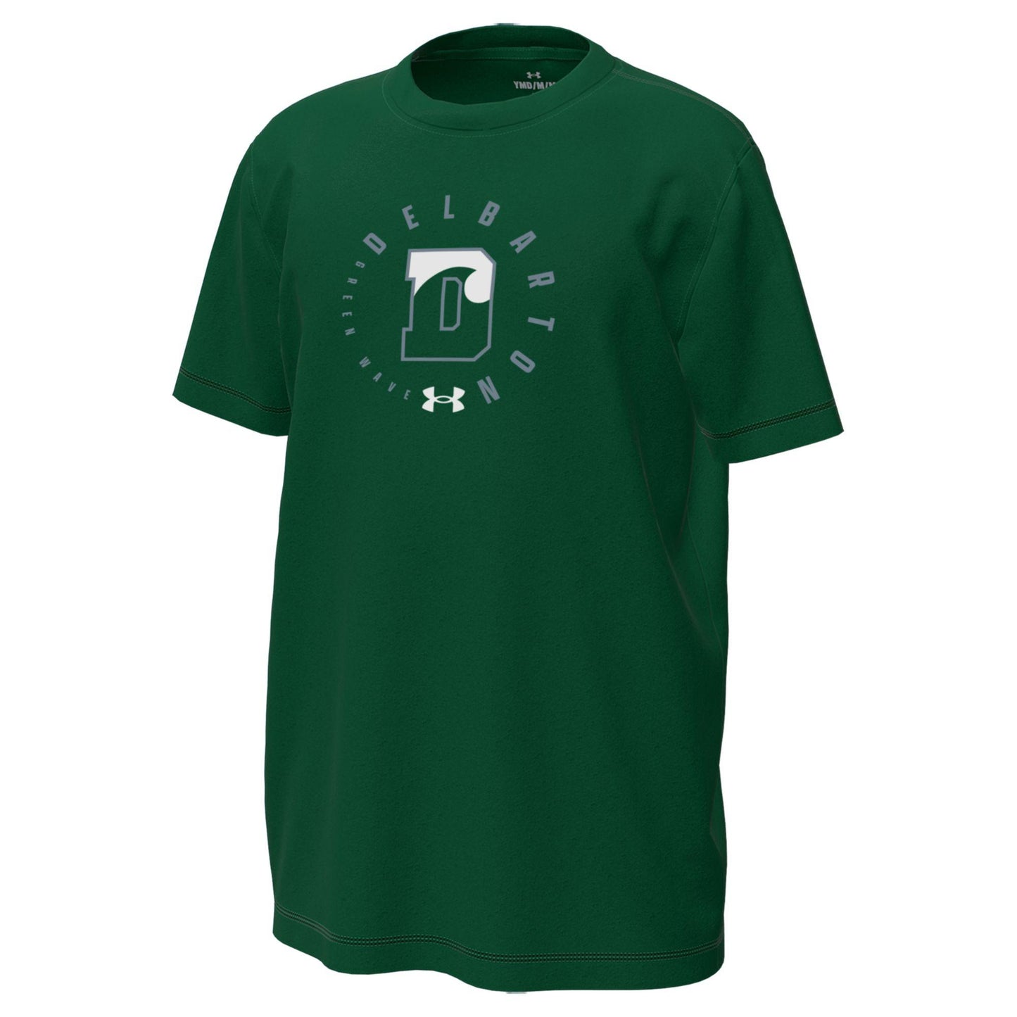 UA YOUTH Tech Stretch S/S Tee - Forest Green