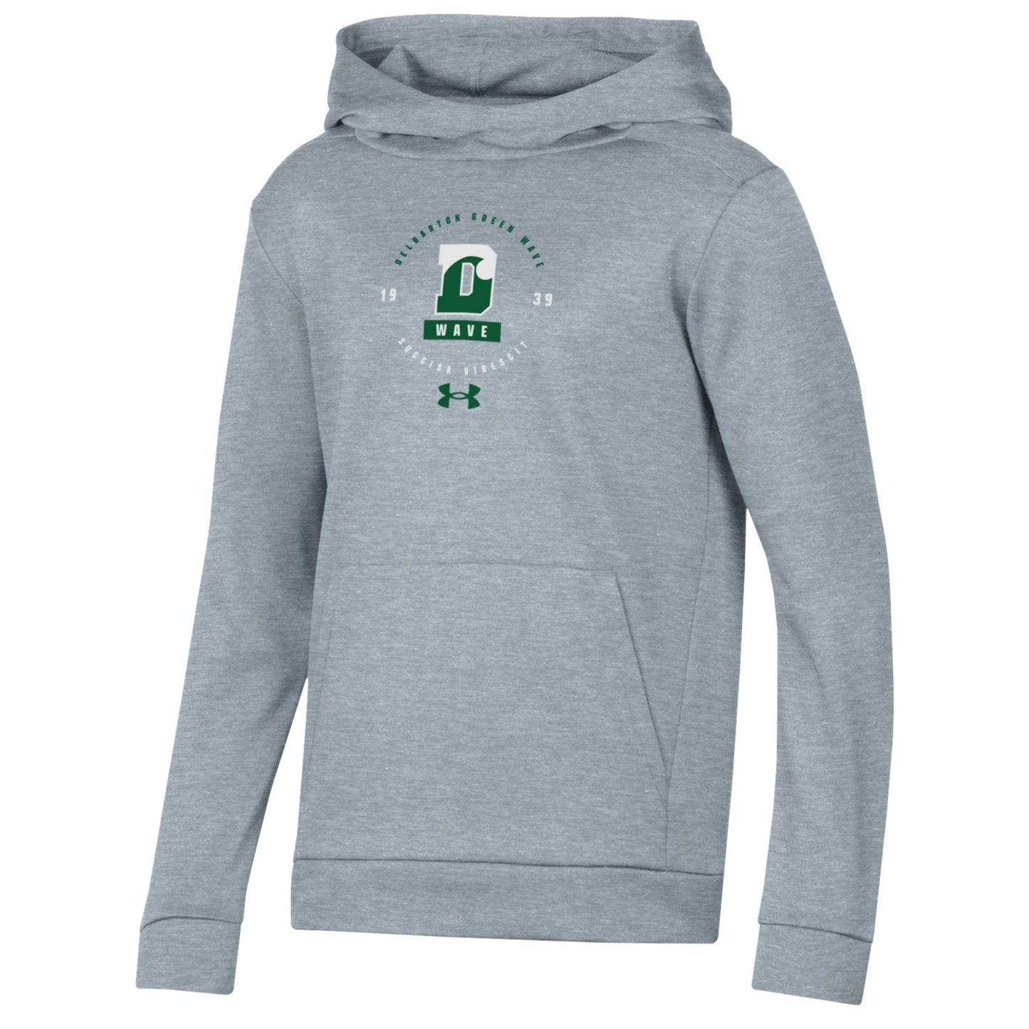 UA YOUTH Armour Fleece Hoodie - True Gray Heather