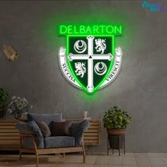 Sign - Delbarton Crest Neon Sign