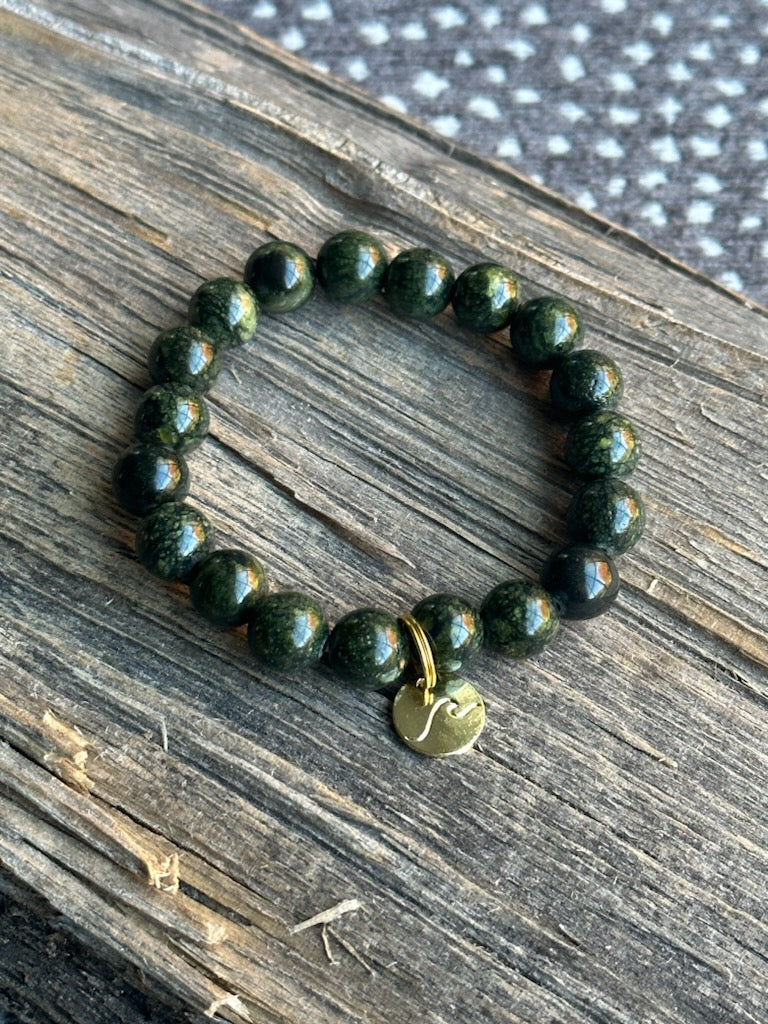 Good Karma Bracelet W/Wave-Green