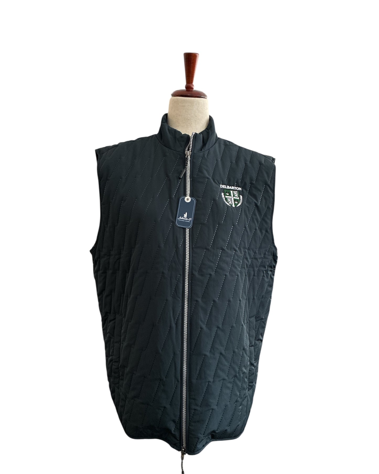 Johnnie-O Belfry Full Zip Vest - Black