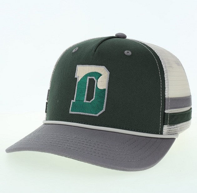 Hat - League Trucker D Wave Stripe - Green
