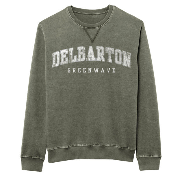 Ouray Weathered Fleece Crew - Heather Everglade