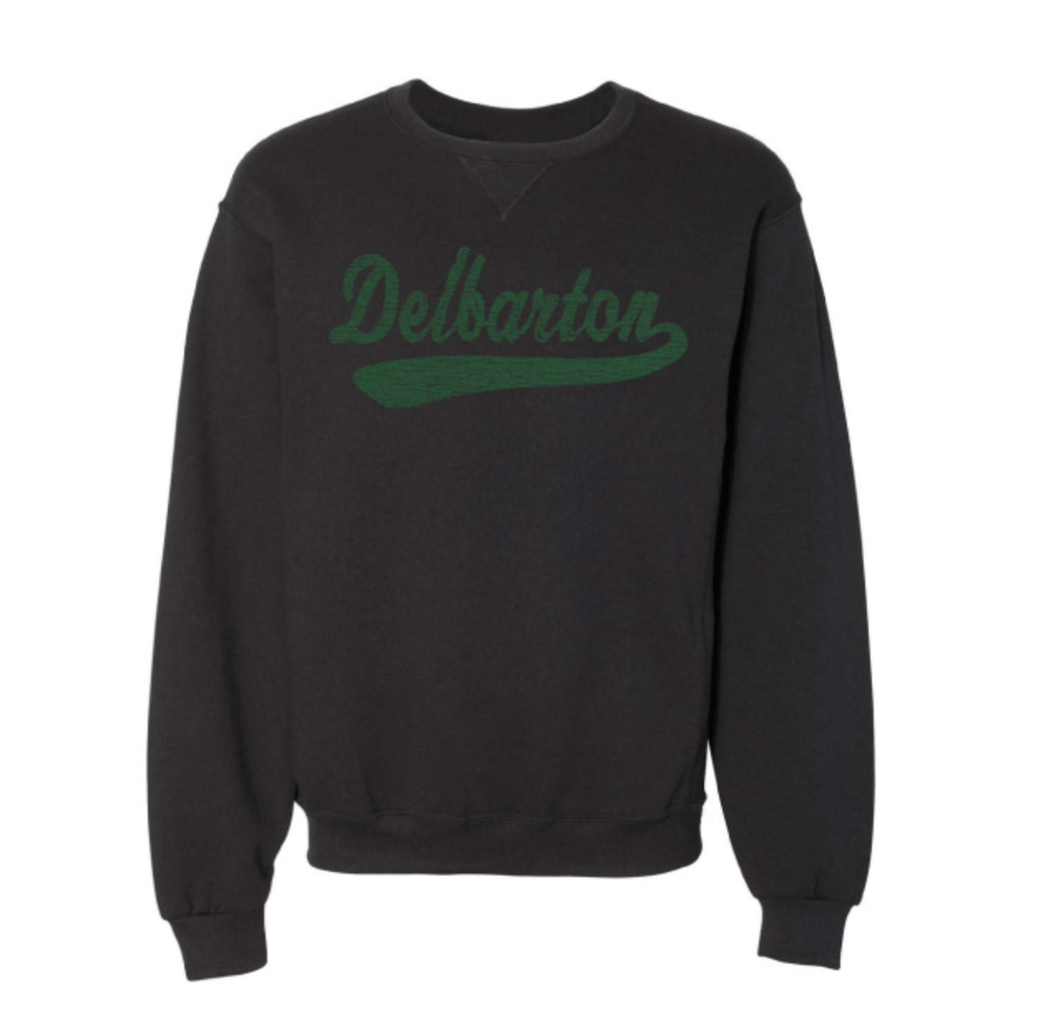 E S Sports LADIES Upscale Vintage Crew Sweatshirt Black