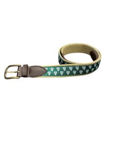 Belt - Belted Cow Mini Crest Belt - Green