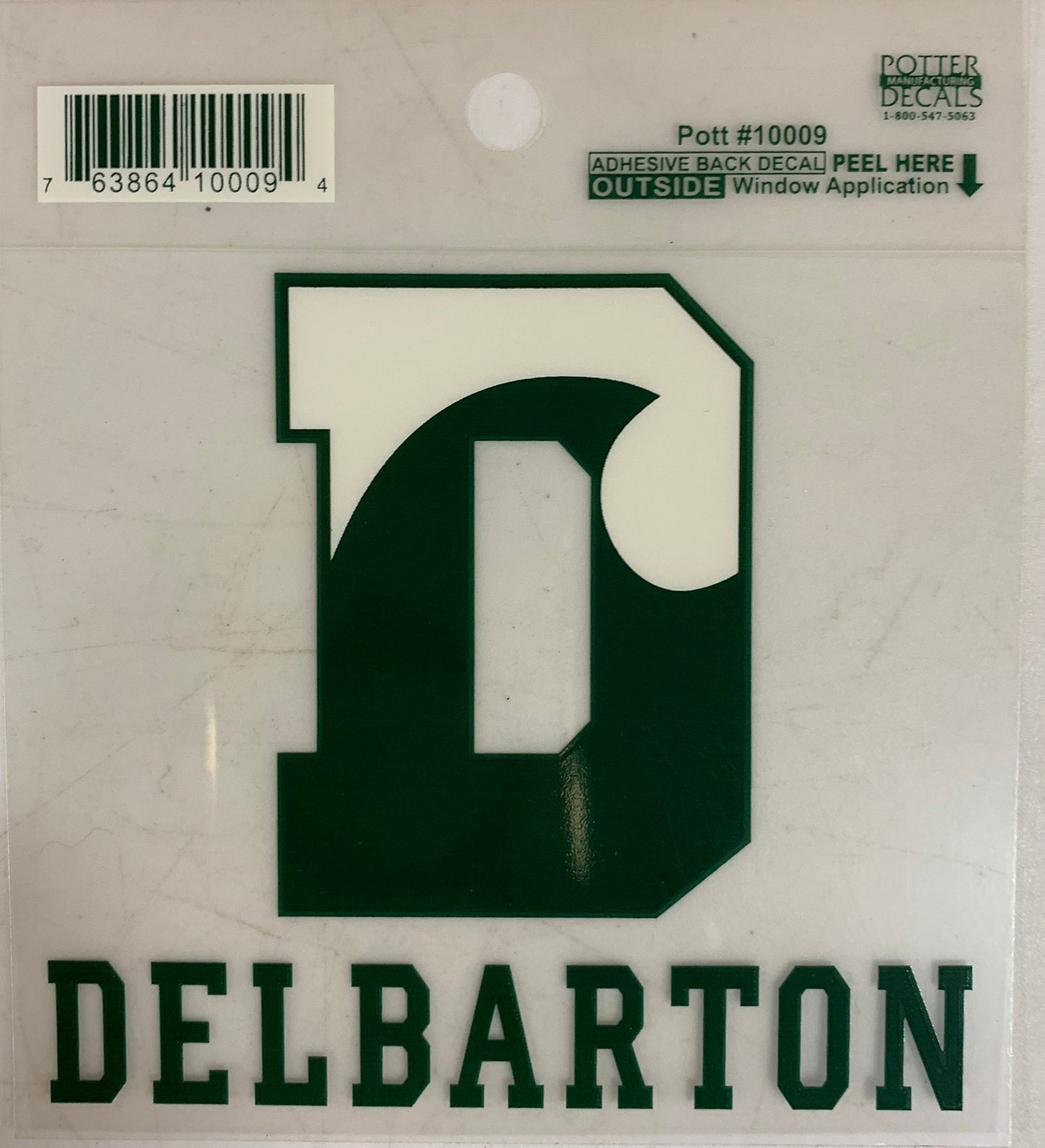 Car Decal - Potter Decals DWave with Delbarton (Inside Mount)