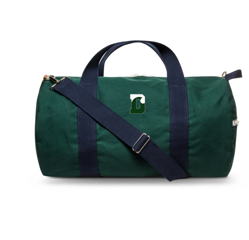 Duffel - Hudson Sutler - LARGE Green with Navy Blue Straps - Custom Order