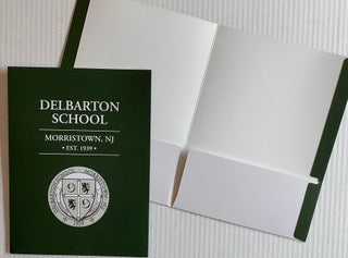 Folders with Pockets - Delbarton Crest or DWave