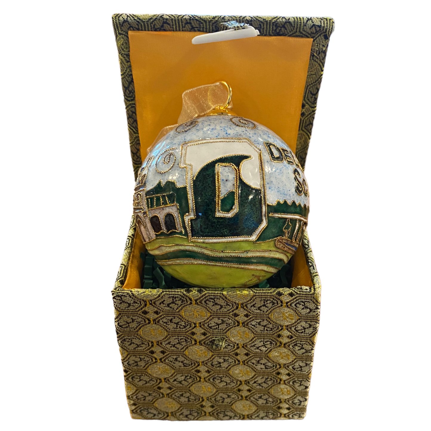 Ornament - Kitty Keller Cloisonne Delbarton Scene