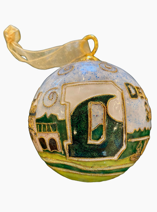 Ornament - Kitty Keller Cloisonne Delbarton Scene