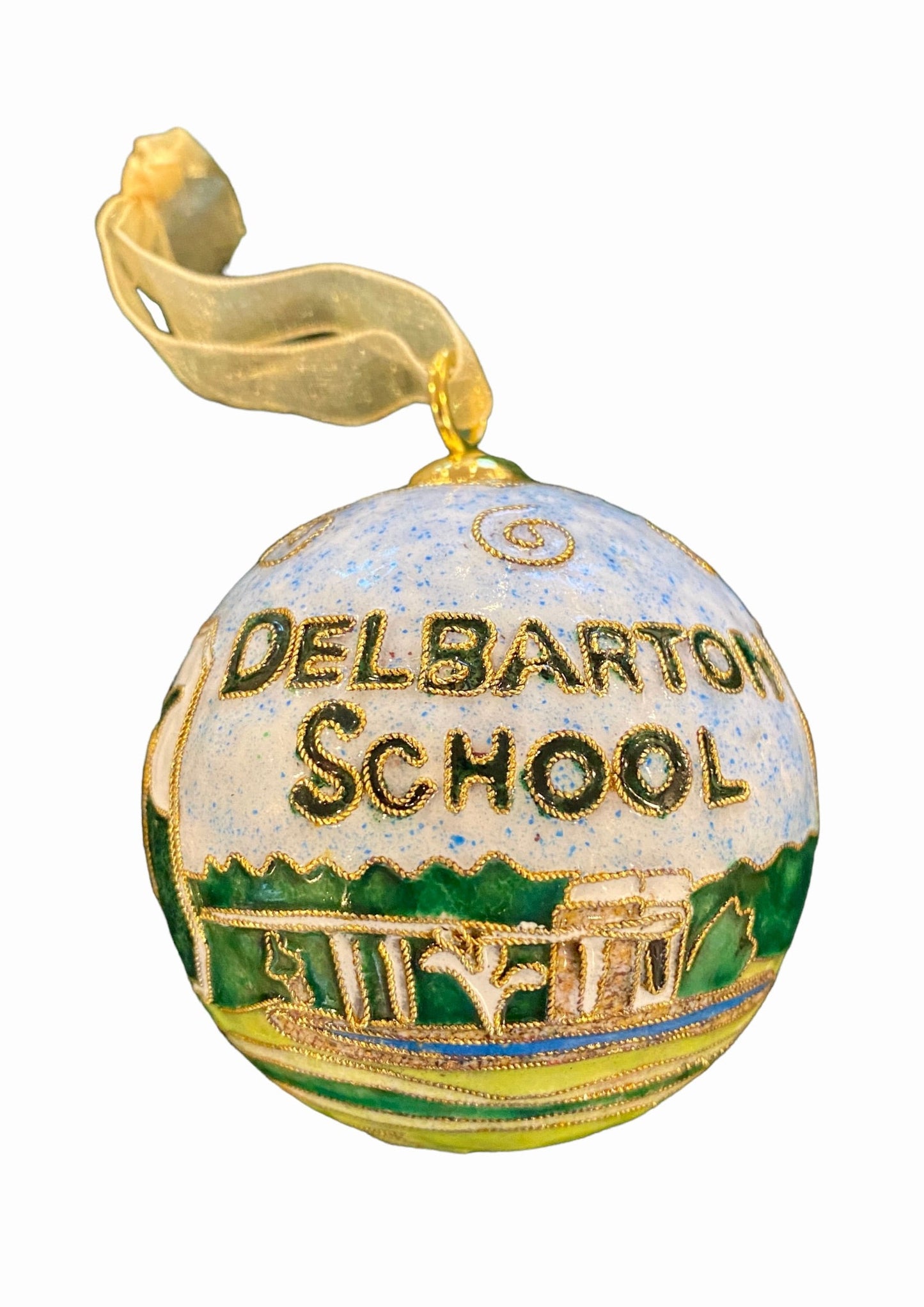 Ornament - Kitty Keller Cloisonne Delbarton Scene