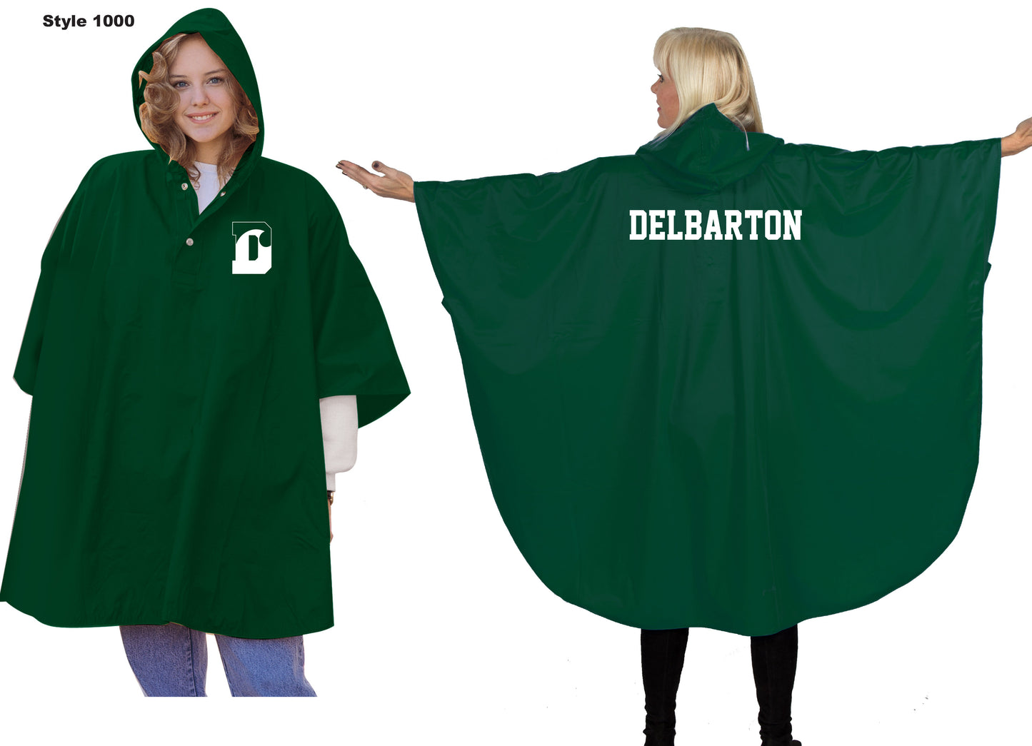 Rain Poncho- Green