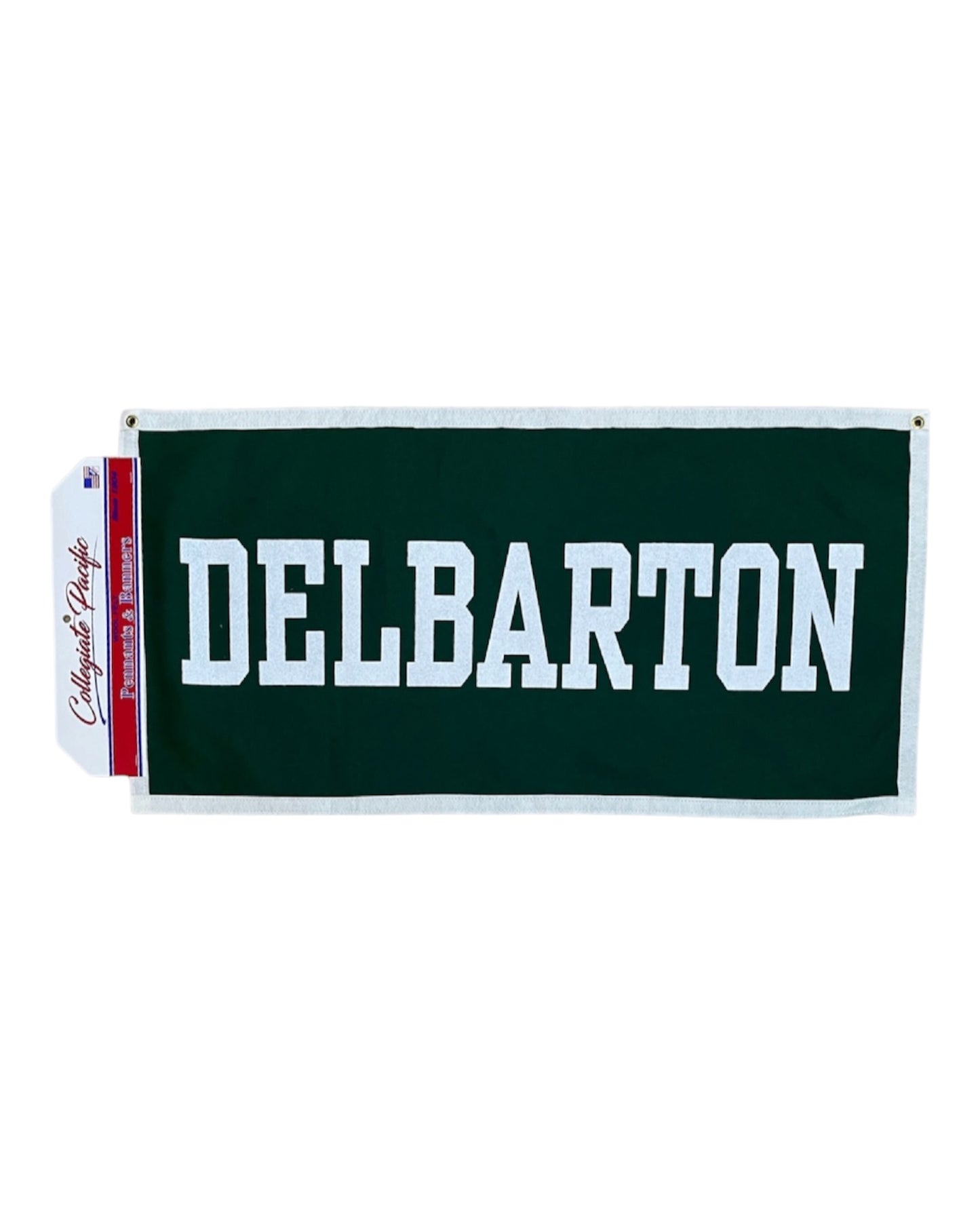 Banner - DELBARTON - Green/White Trim