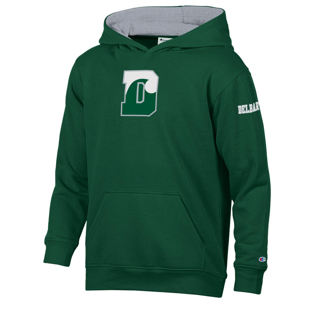 Champion YOUTH MTO Contrast Liner Hoodie - Dark Green
