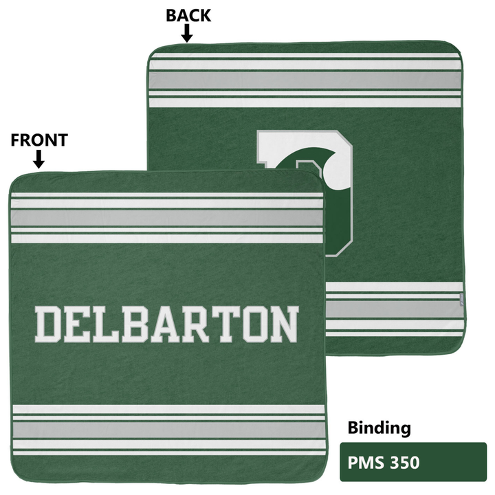Blanket - League Daniel Blanket - Green, Grey &amp; White