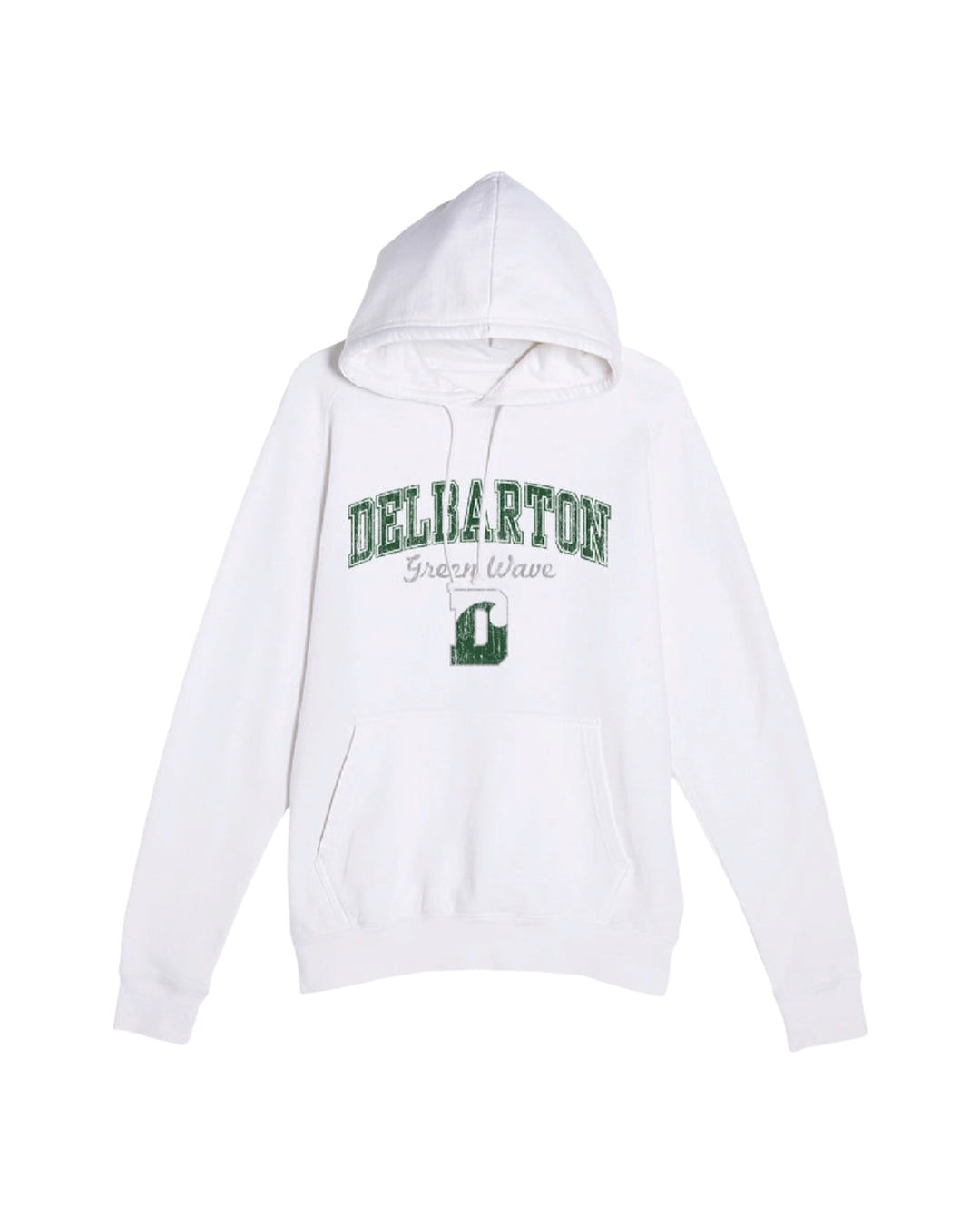 E-S Sports Vintage Raglan Hoodie - White
