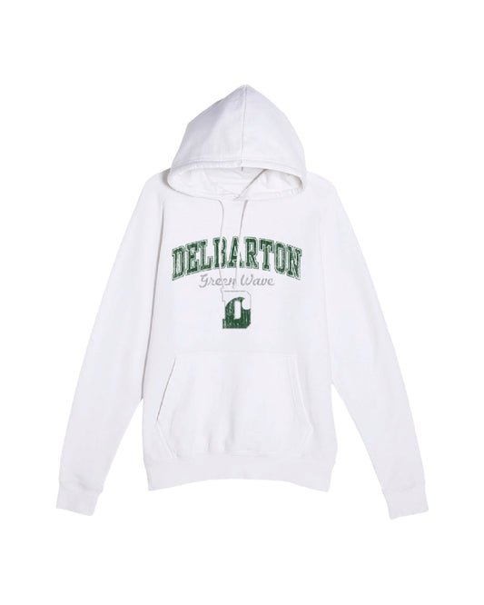 E-S Sports Vintage Raglan Hoodie - White
